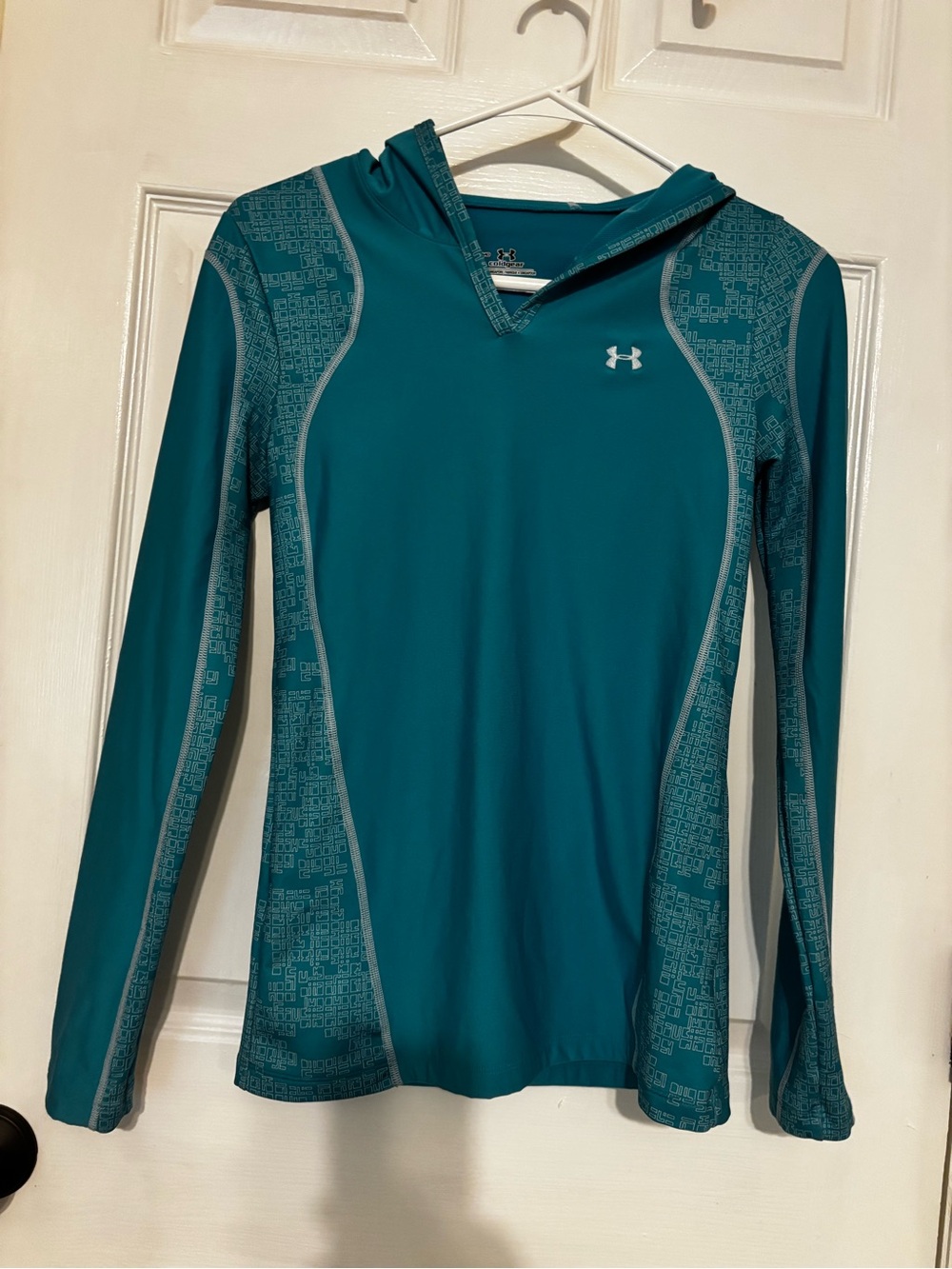 Under Armour Teal & Gray Hooded Women's Performance Pullover
